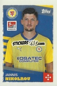 Sticker Jannis Nikolaou (Eintracht Braunschweig) - German Football Bundesliga 2023-2024 - Topps
