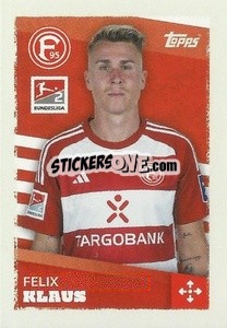 Sticker Felix Klaus (Fortuna Düsseldorf) - German Football Bundesliga 2023-2024 - Topps