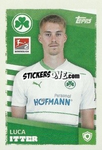 Cromo Luca Itter (SpVgg Greuther Fürth) - German Football Bundesliga 2023-2024 - Topps
