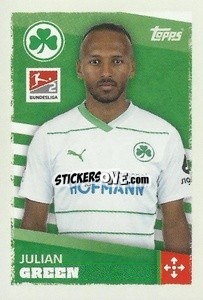 Sticker Julian Green (SpVgg Greuther Fürth) - German Football Bundesliga 2023-2024 - Topps
