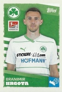 Figurina Branmir Hrgota (SpVgg Greuther Fürth) - German Football Bundesliga 2023-2024 - Topps