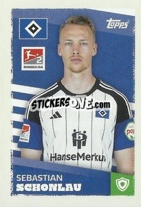 Cromo Sebastian Schonlau (Hamburger SV) - German Football Bundesliga 2023-2024 - Topps
