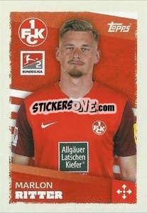 Sticker Marlon Ritter (1.FC Kaiserslautern) - German Football Bundesliga 2023-2024 - Topps