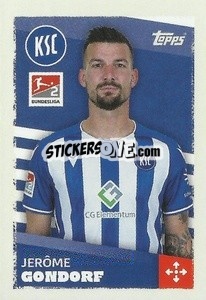 Sticker Jérôme Gondorf (Karlsruher SC) - German Football Bundesliga 2023-2024 - Topps