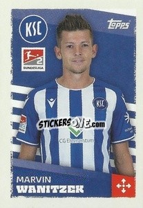 Sticker Marvin Wanitzek (Karlsruher SC) - German Football Bundesliga 2023-2024 - Topps