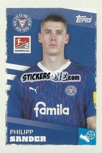 Cromo Philipp Sander (Holstein Kiel) - German Football Bundesliga 2023-2024 - Topps