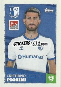 Sticker Cristiano Piccini (1.FC Magdeburg) - German Football Bundesliga 2023-2024 - Topps