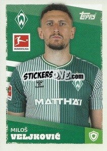 Figurina Miloš Veljković - German Football Bundesliga 2023-2024 - Topps