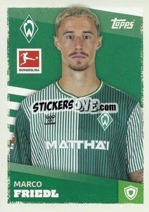 Cromo Marco Friedl - German Football Bundesliga 2023-2024 - Topps