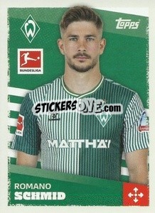Sticker Romano Schmid - German Football Bundesliga 2023-2024 - Topps
