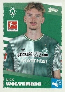 Sticker Nick Woltemade - German Football Bundesliga 2023-2024 - Topps