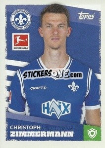 Sticker Christoph Zimmermann - German Football Bundesliga 2023-2024 - Topps