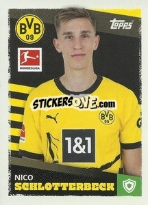 Sticker Nico Schlotterbeck - German Football Bundesliga 2023-2024 - Topps