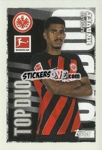 Sticker Ansgar Knauff - German Football Bundesliga 2023-2024 - Topps