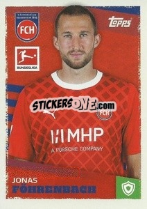 Figurina Jonas Föhrenbach - German Football Bundesliga 2023-2024 - Topps