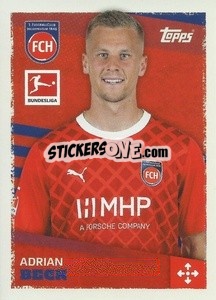 Sticker Adrian Beck - German Football Bundesliga 2023-2024 - Topps