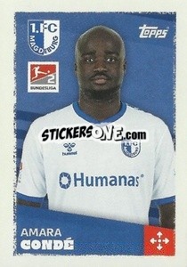 Cromo Amara Condé (1.FC Magdeburg) - German Football Bundesliga 2023-2024 - Topps