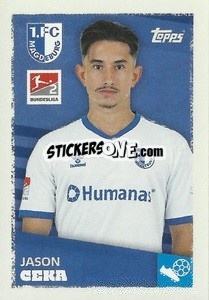 Cromo Jason Ceka (1.FC Magdeburg) - German Football Bundesliga 2023-2024 - Topps