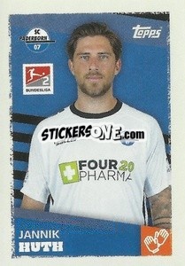 Sticker Jannik Huth (SC Paderborn 07) - German Football Bundesliga 2023-2024 - Topps