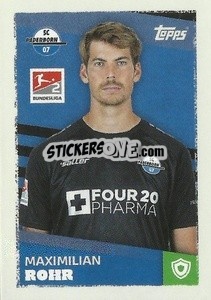 Sticker Maximilian Rohr (SC Paderborn 07) - German Football Bundesliga 2023-2024 - Topps