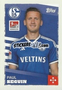 Cromo Paul Seguin (FC Schalke 04) - German Football Bundesliga 2023-2024 - Topps