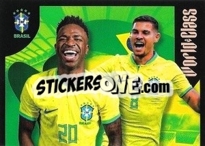 Sticker Vini Jr. / Bruno Guimarães - FIFA World Class 2024
 n. 61 - Panini