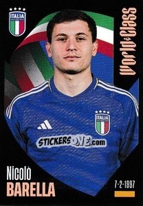 Sticker Nicolo Barella - FIFA World Class 2024
 n. 123 - Panini