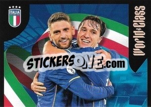 Sticker Domenico Berardi / Federico Chiesa - FIFA World Class 2024
 - Panini