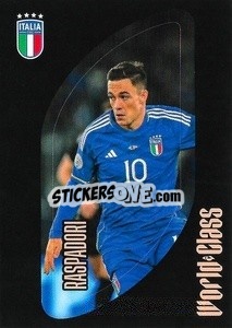 Cromo Giacomo Raspadori – Line-up - FIFA World Class 2024
 n. 150 - Panini