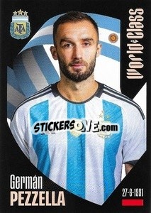 Sticker Germán Pezzella - FIFA World Class 2024
 n. 156 - Panini