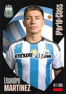 Sticker Lisandro Martínez - FIFA World Class 2024
 n. 157 - Panini