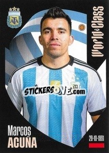 Sticker Marcos Acuña - FIFA World Class 2024
 n. 158 - Panini