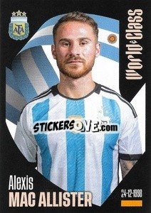 Sticker Alexis Mac Allister - FIFA World Class 2024
 n. 165 - Panini
