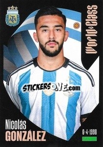 Cromo Nicolás González - FIFA World Class 2024
 - Panini