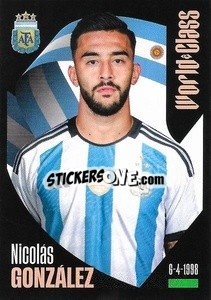 Sticker Nicolás González - FIFA World Class 2024
 n. 167 - Panini