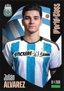 Sticker Julián Álvarez - FIFA World Class 2024
 n. 169 - Panini