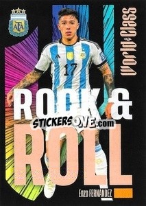 Sticker Enzo Fernández – Rock & Roll - FIFA World Class 2024
 n. 177 - Panini