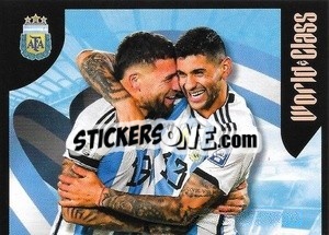 Sticker Nicolás Otamendi / Cristian Romero - FIFA World Class 2024
 n. 178 - Panini