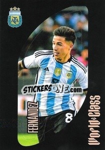 Sticker Enzo Fernández – Line-up - FIFA World Class 2024
 n. 186 - Panini