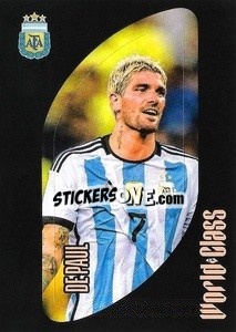 Sticker Rodrigo de Paul – Line-up - FIFA World Class 2024
 n. 187 - Panini