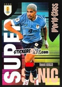 Sticker Ronald Araújo – Supersonic - FIFA World Class 2024
 - Panini