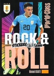 Sticker Manuel Ugarte – Rock & Roll - FIFA World Class 2024
 n. 255 - Panini