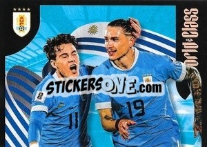 Sticker Facundo Pellistri / Darwin Núñez - FIFA World Class 2024
 n. 256 - Panini