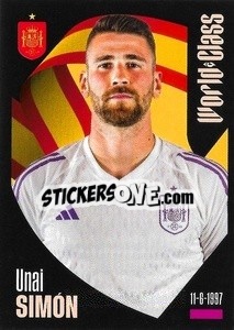 Sticker Unai Simón - FIFA World Class 2024
 n. 308 - Panini