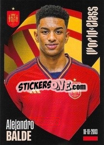 Sticker Alejandro Balde - FIFA World Class 2024
 n. 315 - Panini