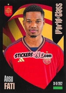 Cromo Ansu Fati - FIFA World Class 2024
 - Panini