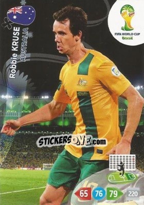 Sticker Robbie Kruse - FIFA World Cup Brazil 2014. Adrenalyn XL n. 24 - Panini