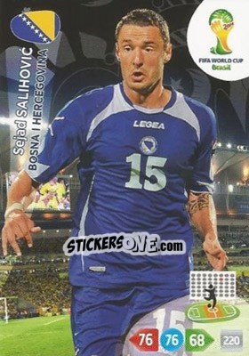 Sticker Sejad Salihovic - FIFA World Cup Brazil 2014. Adrenalyn XL - Panini