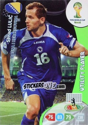 Sticker Senad Lulic - FIFA World Cup Brazil 2014. Adrenalyn XL - Panini