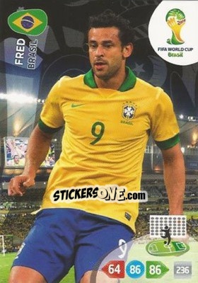 Sticker Fred - FIFA World Cup Brazil 2014. Adrenalyn XL n. 58 - Panini